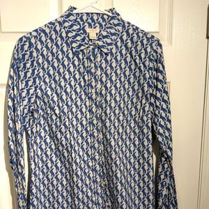Seahorse J. Crew button down